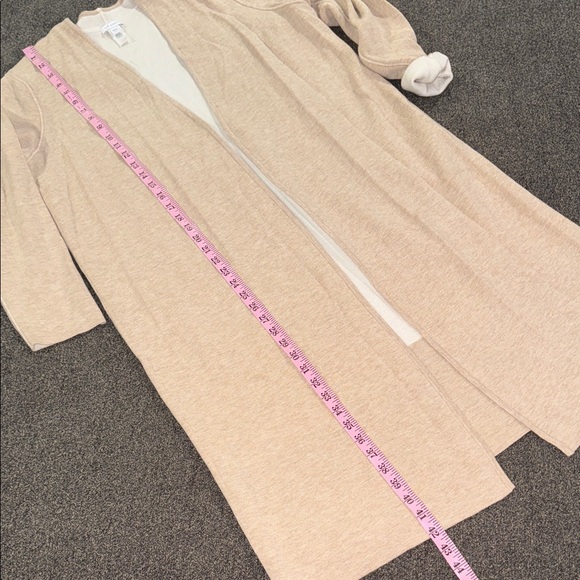 JJill Women's Cream Open-Front Sweater reversable - Picture 2 of 7